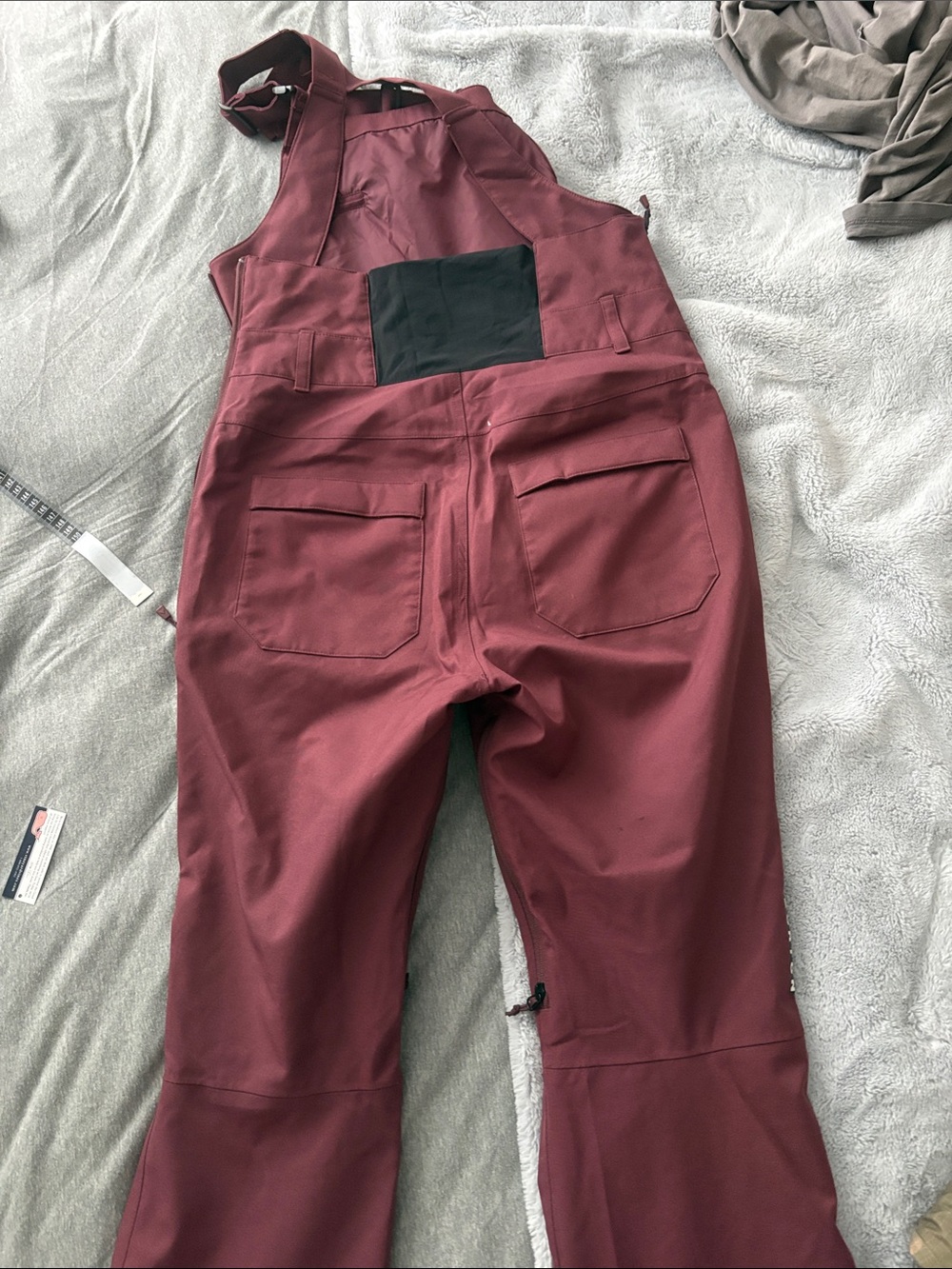 Euc Women’s Burton Avalon Snowboard Bibs In Deep Burgundy Size M View 5